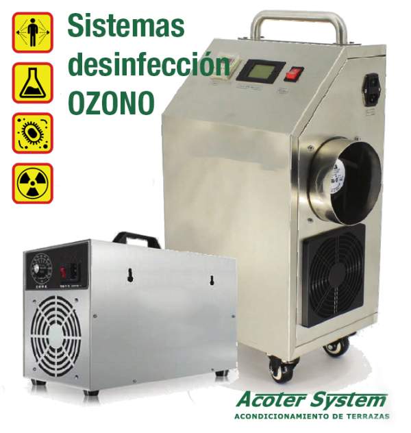 Sistemas de desinfección y descontaminación por OZONO